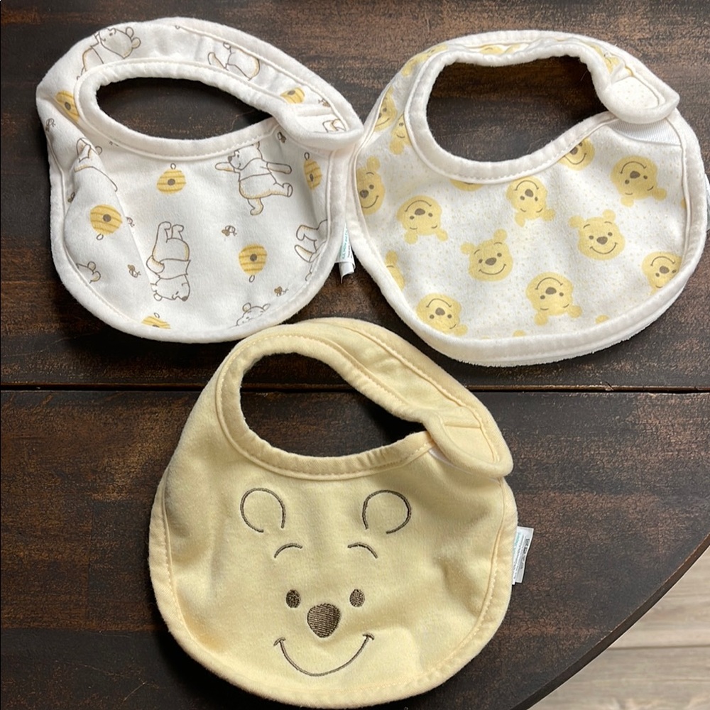 Adorable Baby Bib Set - White and Yellow